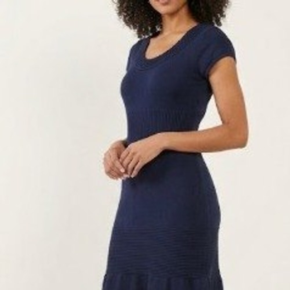 Wet Seal Women's Sweater‎ Cotton Dress Small Blue